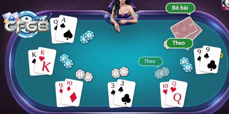 Hướng dẫn cách chơi game bài đổi thưởng Poker CF68 giai đoạn đầu